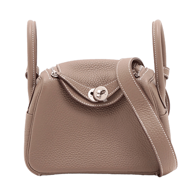 エルメス リンディ ミニ20 トリヨンクレマンス エトゥープ シルバー