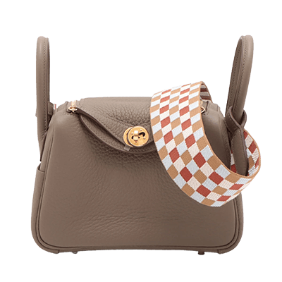 エルメス リンディ ミニ20 マキシカドリーユ トリヨンクレマンス エトゥープ ゴールド