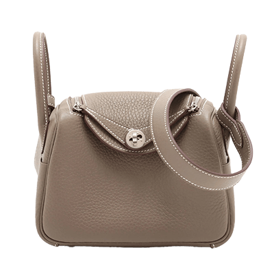 エルメス リンディ ミニ20 トリヨンクレマンス エトゥープ シルバー