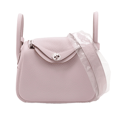 エルメス リンディ ミニ20 ヴェルソ トリヨンクレマンス モーヴペール×ニューホワイト シルバー