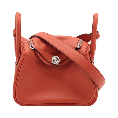 エルメス ミニリンディ ヴェルソ ヴォースイフト サンギーヌ×セサミ シルバー