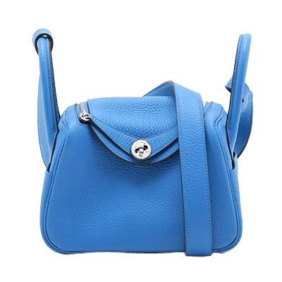 エルメス リンディ ミニ20 トリヨンクレマンス ブルーイドラ シルバー