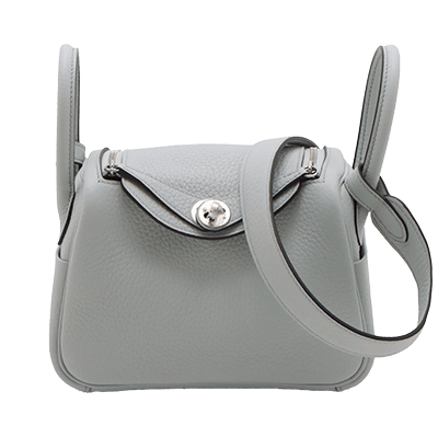 エルメス リンディ ミニ20 トリヨンクレマンス ブルーペール シルバー