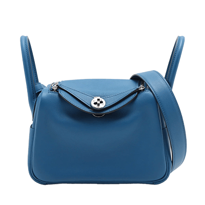 エルメス リンディ ミニ20 ヴェルソ スイフト ブルーフランス×ブルーサフィール シルバー