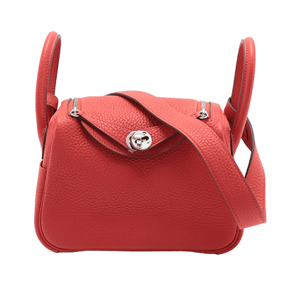 エルメス ミニリンディ トリヨンクレマンス ルージュクー シルバー