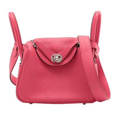 エルメス ミニリンディ トリヨンクレマンス ローズメキシコ シルバー