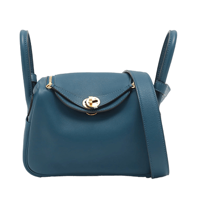 エルメス ミニリンディ ヴォースイフト ディープブルー ゴールド