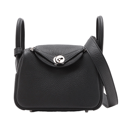 エルメス ミニリンディ トリヨンクレマンス ブラック シルバー