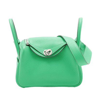 エルメス ミニリンディ トリヨンクレマンス ヴェールコミック シルバー