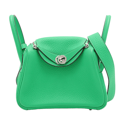 エルメス ミニリンディ トリヨンクレマンス ヴェールコミック シルバー