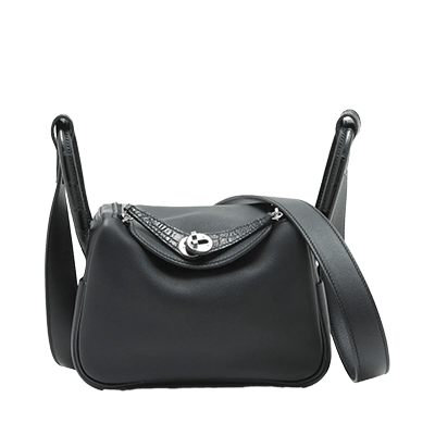 エルメス ミニリンディ スイフト×アリゲーター ブラック シルバー