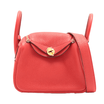 エルメス リンディ ミニ20 トリヨンクレマンス ルージュトマト ゴールド