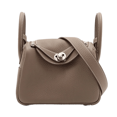 エルメス リンディ ミニ20 トリヨンクレマンス エトゥープ シルバー