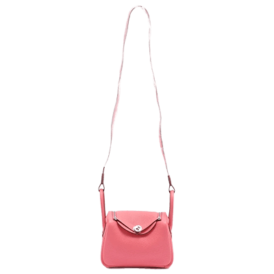 エルメス リンディ ミニ20 トリヨンクレマンス ローズアザレ シルバー