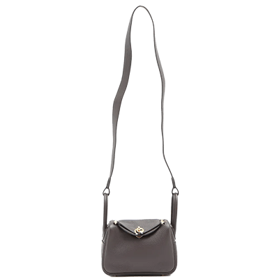 エルメス リンディ ミニ20 トリヨンクレマンス ショコラ ゴールド