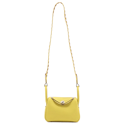 エルメス リンディ ミニ20 トリヨンクレマンス ライム シルバー