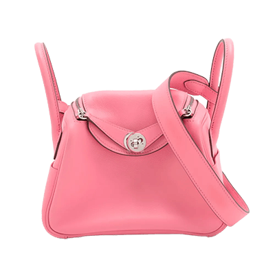 エルメス リンディ ミニ20 ヴォースイフト ローズアザレ シルバー