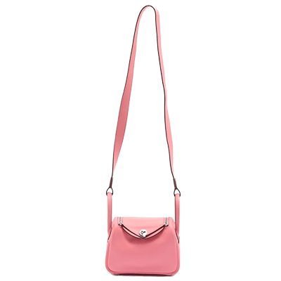 エルメス リンディ ミニ20 ヴォースイフト ローズアザレ シルバー