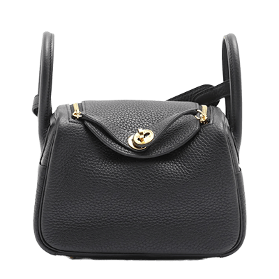 エルメス リンディ ミニ20 トリヨンクレマンス ブラック ゴールド