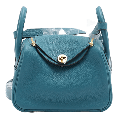 エルメス リンディ ミニ20 トリヨンクレマンス ヴェールボスフォール シルバー