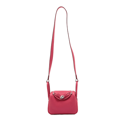 エルメス リンディ ミニ20 トリヨンクレマンス フランボワーズ シルバー