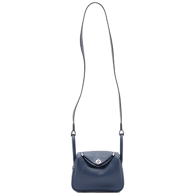 エルメス リンディ ミニ20 ヴォースイフト ブルーアンクル×ブルーフリーダ シルバー