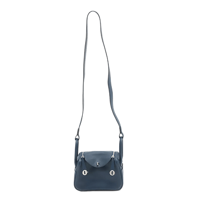 エルメス リンディ ミニ20 ヴェルソ ヴォースイフト ブルーアンクル×ブルーフリーダ シルバー