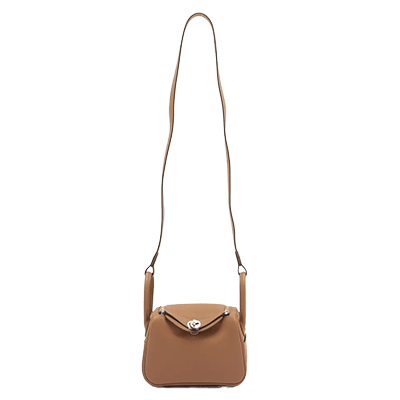 エルメス リンディ ミニ20 ヴェルソ ヴォースイフト ベージュドゥワイマール×ビスキュイ シルバー