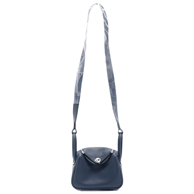 エルメス リンディ ミニ20 ヴェルソ ヴォースイフト ディープブルー×ブルーフリーダ シルバー