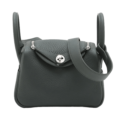 エルメス リンディ ミニ20 トリヨンクレマンス ヴェールマングローブ シルバー