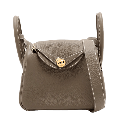 エルメス リンディ ミニ20 トリヨンクレマンス エトゥープ ゴールド