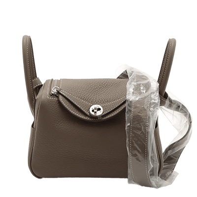 エルメス リンディ ミニ20 ヴェルソ トリヨンクレマンス ジョーヌミルトン×クレ シルバー