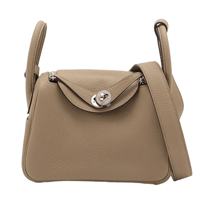 エルメス リンディ ミニ20 トリヨンクレマンス モーヴペール シルバー