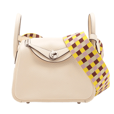 エルメス リンディ ミニ20 スイフト ブループリュム シルバー