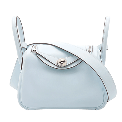 エルメス リンディ ミニ20 トリヨンクレマンス ヴェールヴェルティゴ シルバー