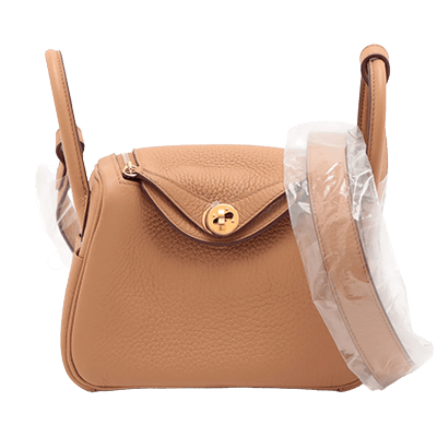 エルメス リンディ ミニ20 トリヨンクレマンス ビスキュイ ゴールド