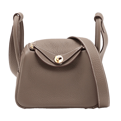 エルメス リンディ ミニ20 トリヨンクレマンス エトゥープ ゴールド