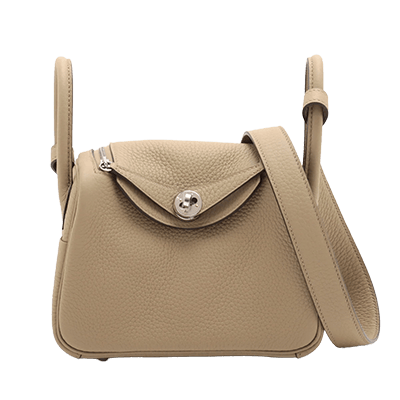 エルメス リンディ ミニ20 トリヨンクレマンス ベージュマルファ シルバー