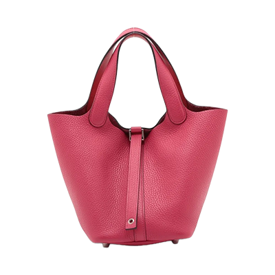 エルメス ピコタンロック18 PM エクラ トリヨンクレマンス ローズメキシコ×ルージュクー シルバー