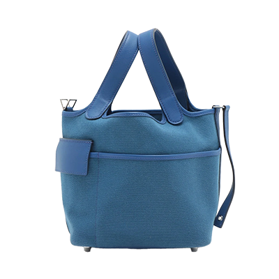 エルメス ピコタンロック カーゴPM トワルゴエラン×スイフト ブルーロワイヤル シルバー