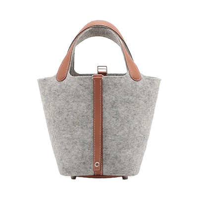 エルメス ピコタンロックPM フェルト×スイフト グレー シルバー