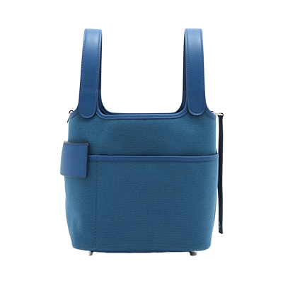 エルメス ピコタンロック カーゴPM トワルゴエラン×スイフト ブルーロワイヤル シルバー