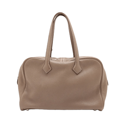 エルメス ヴィクトリア35 トリヨンクレマンス エトゥープ シルバー