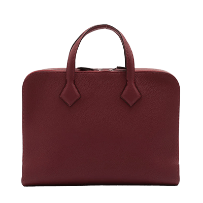 エルメス ヴィクトリアライト トゴ ルージュアッシュ シルバー