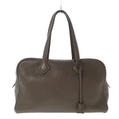 エルメス ヴィクトリア35 エトゥープ トリヨンクレマンス