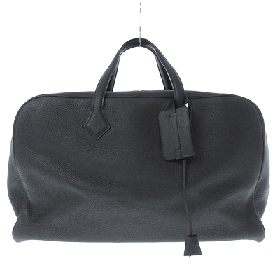 エルメス ボストンバッグ ヴィクトリア50 黒 トリヨンクレマンス