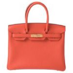 HERMES エルメス バーキン30 トリヨン オレンジポピー