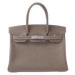 HERMES エルメス バーキン30 ヴォー・エプソン エトゥープ