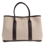 HERMES エルメス ガーデンパーティPM トワルアッシュ マロン