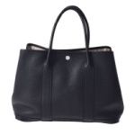 HERMES エルメス ガーデンパーティ PM ブッフルシンドゥ 黒